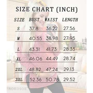 Aokosor Spring Tops for Women 2024 Trendy Fall Long Sleeve Shirts for Leggings Sweaters Workout Light Grey M