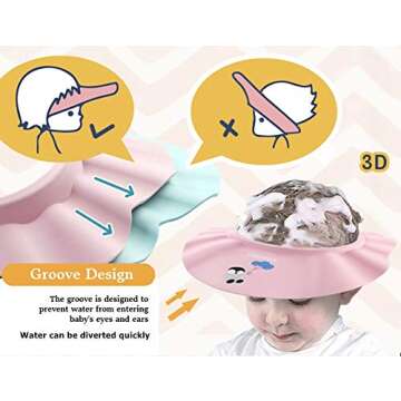 BONPEIPEI Baby Shower Cap for Infants and Toddlers