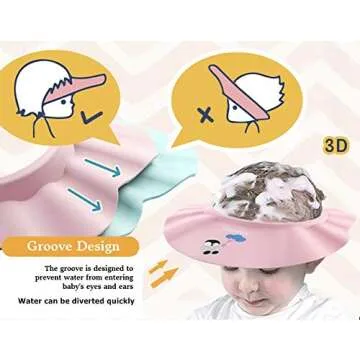 BONPEIPEI Baby Shower Cap for Infants and Toddlers