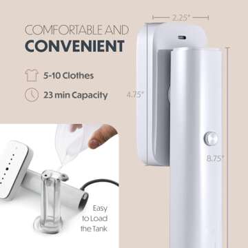 Quick Heat Portable Clothes Steamer for Travel and Home