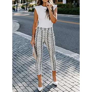 Ezbelle Women's Sleeveless Bodycon Bodysuit