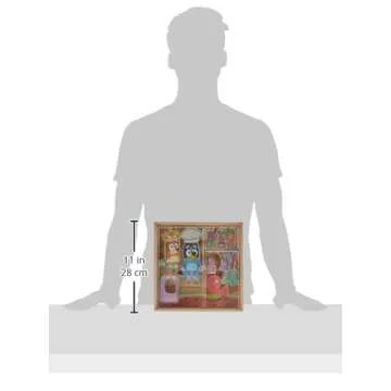 Bluey Magnetic Wooden Playhouse 18 Piece Activity Set