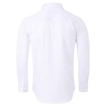 Wrinkle-Free Long Sleeve Dress Shirt for Men