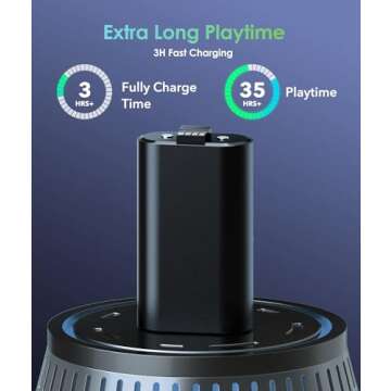 Rechargeable Xbox Controller Battery with 10FT USB-C Cable