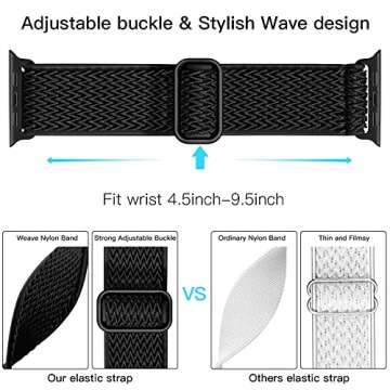 Lerobo Elastic Nylon Bands for Apple Watch 44mm 45mm 49mm