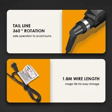 3 IN 1 Heated Styling Tool: Straightening Brush, Crimper & Flat Iron for Smooth, Anti-Frizz Hair | Electric Hot Brush for Styling (Black)