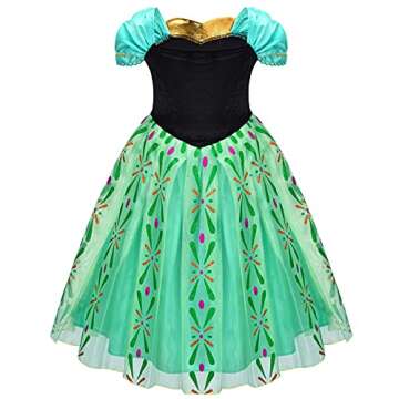Avady Princess Costumes for Girls Birthday Party Halloween Cosplay Christmas Dress Up