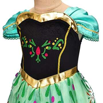 Avady Princess Costumes for Girls Birthday Party Halloween Cosplay Christmas Dress Up