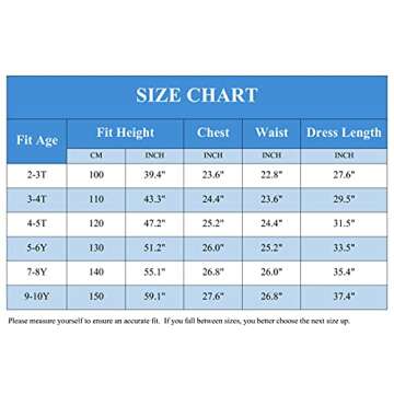 Avady Princess Costumes for Girls Birthday Party Halloween Cosplay Christmas Dress Up