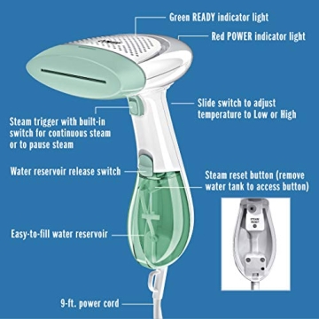 Conair Handheld Garment Steamer 1200W for Effortless Care
