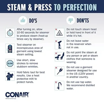 Conair Handheld Garment Steamer 1200W for Effortless Care