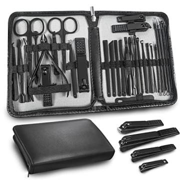 Manicure Set Personal Care Mens Grooming Kit, 30 In 1 Professional Manicure Kit Pedicure Kit, Nail C...