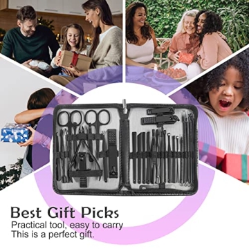 30-in-1 Men's Grooming Kit with Luxurious Travel Case