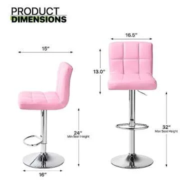 Stylish Magshion PU Leather Bar Stools Set for Any Space