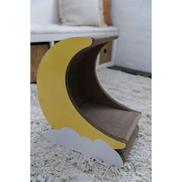 Cosmo’s Own Moon Cat Scratcher - Eco-Friendly Fun
