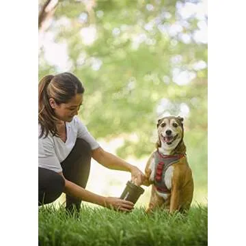 Dexas Medium Dog Paw Cleaner, Matte Black - Premium Quality Pet Supplies and Dog Accessories - Easy to Use and Clean MudBuster for Dogs - Patented Product - BPA Free