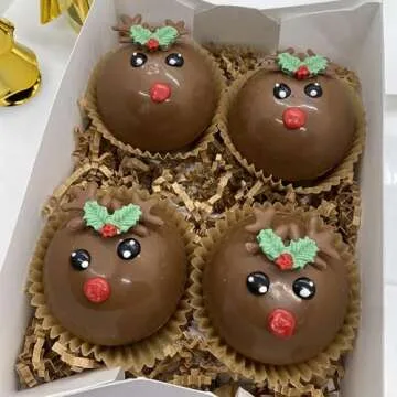 Gulinaza 4Pcs Christmas Holly Leaves Silicone Molds for DIY Cake Fondant Biscuit Cookies Soap Sugar Pudding Chocolate Hard Candies Dessert Candle Decor