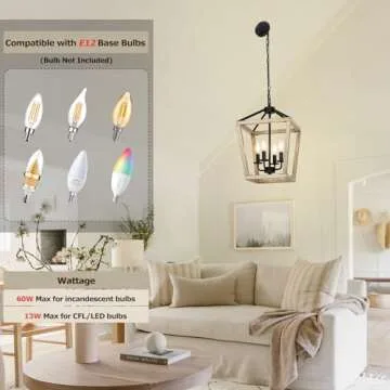 Stylish 4 Light Chandelier for Home Decor