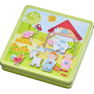 HABA Peter & Pauline's Farm Magnetic Game for Kids