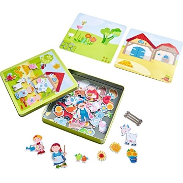 HABA Peter & Pauline's Farm Magnetic Game for Kids