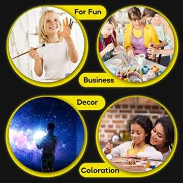 Vibrant Glow in the Dark Acrylic Paint Set - Art Supplies