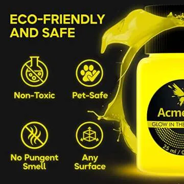 Vibrant Glow in the Dark Acrylic Paint Set - Art Supplies