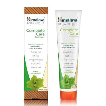 Himalaya Botanique Complete Care Toothpaste, Herbal, Peppermint Flavor, Fights Plaque, Freshens Brea...