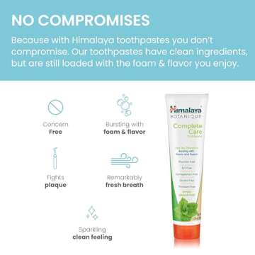 Himalaya Naturals Fluoride-Free Botanical Toothpaste, Peppermint