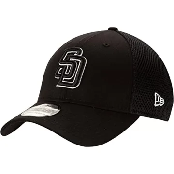 New Era Padres Black Neo 39Thirty Stretch Fit Cap