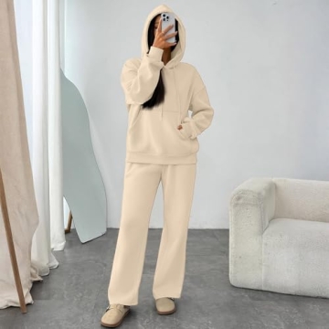 Trendy Women's Hoodie and Joggers Fall Sweat Set