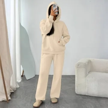 Trendy Women's Hoodie and Joggers Fall Sweat Set