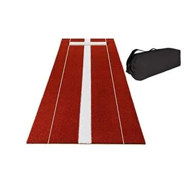 Softball Pitching Mat with Rubber - Portable Training Mat