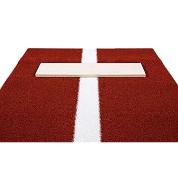 Softball Pitching Mat with Rubber - Portable Training Mat