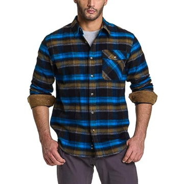CQR Men's Cotton Flannel Long Sleeve Shirt
