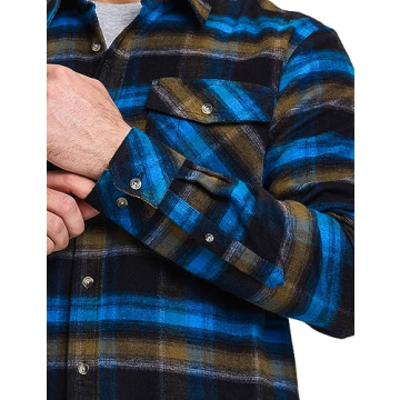 CQR Men's Cotton Flannel Long Sleeve Shirt