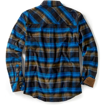 CQR Men's Cotton Flannel Long Sleeve Shirt