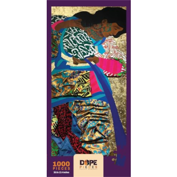 Dope Pieces Puzzle: African American Art by Ananda Nahu - 500-Piece Jigsaw with Linen Finish