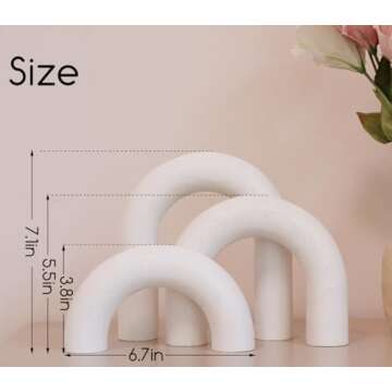 HMASYO 3Pcs Wood Arch Decorative Objects, Coffee Table Decor, Shelf Decor Aesthetic, Neutral Home Decor Accents for Living Room, Modern Table Top Bookshelf Decor Boho Office Decor