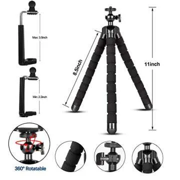 Kamisafe Mini Flexible Tripod With Wireless Remote Control