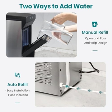 Gevi V2.0 Nugget Ice Maker | Self-Cleaning Pellet Ice Machine