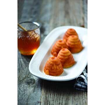 Nordic Ware 90777 Beehive Cakelets Pan, 3-Cup, Toffee
