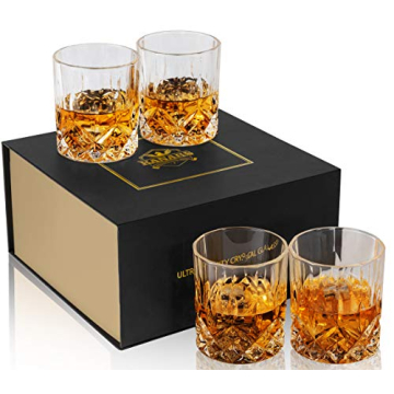 KANARS Whiskey Glasses 10 Oz - Luxury Gift Set
