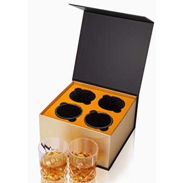KANARS Whiskey Glasses 10 Oz - Luxury Gift Set