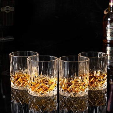 KANARS Whiskey Glasses 10 Oz - Luxury Gift Set