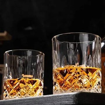 KANARS Whiskey Glasses 10 Oz - Luxury Gift Set