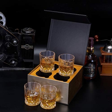 KANARS Whiskey Glasses 10 Oz - Luxury Gift Set
