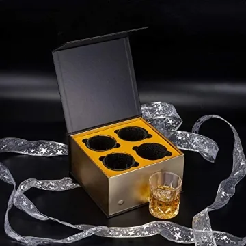 KANARS Whiskey Glasses 10 Oz - Luxury Gift Set