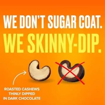 SkinnyDipped Salted Caramel Cashews - Healthy Plant Protein Snack