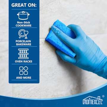 HOMEXCEL 24 Pack Non-Scratch Kitchen Cleaning Sponges