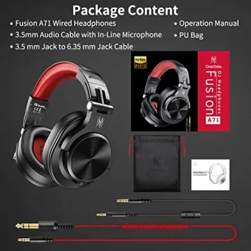 OneOdio A71 Hi-Res Studio Headphones for Comfort and Quality
